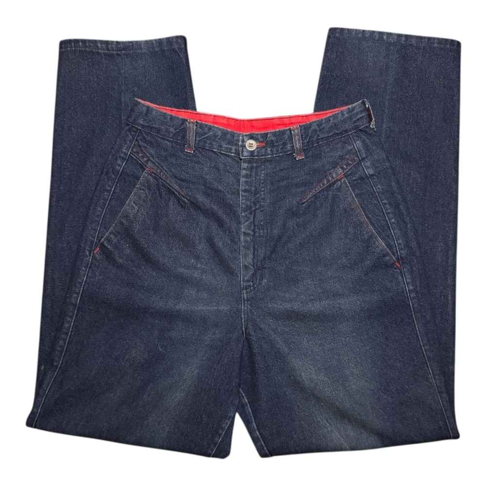 Wrangler Bareback High Rise Dark Wash Talon Zip Vintage Jeans